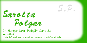 sarolta polgar business card