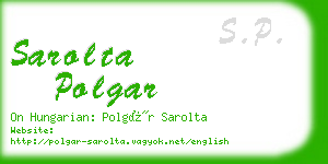 sarolta polgar business card